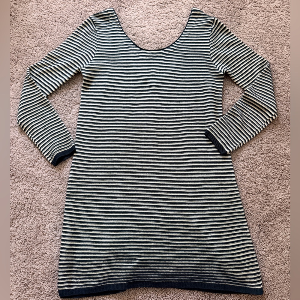 Striped sweater dress